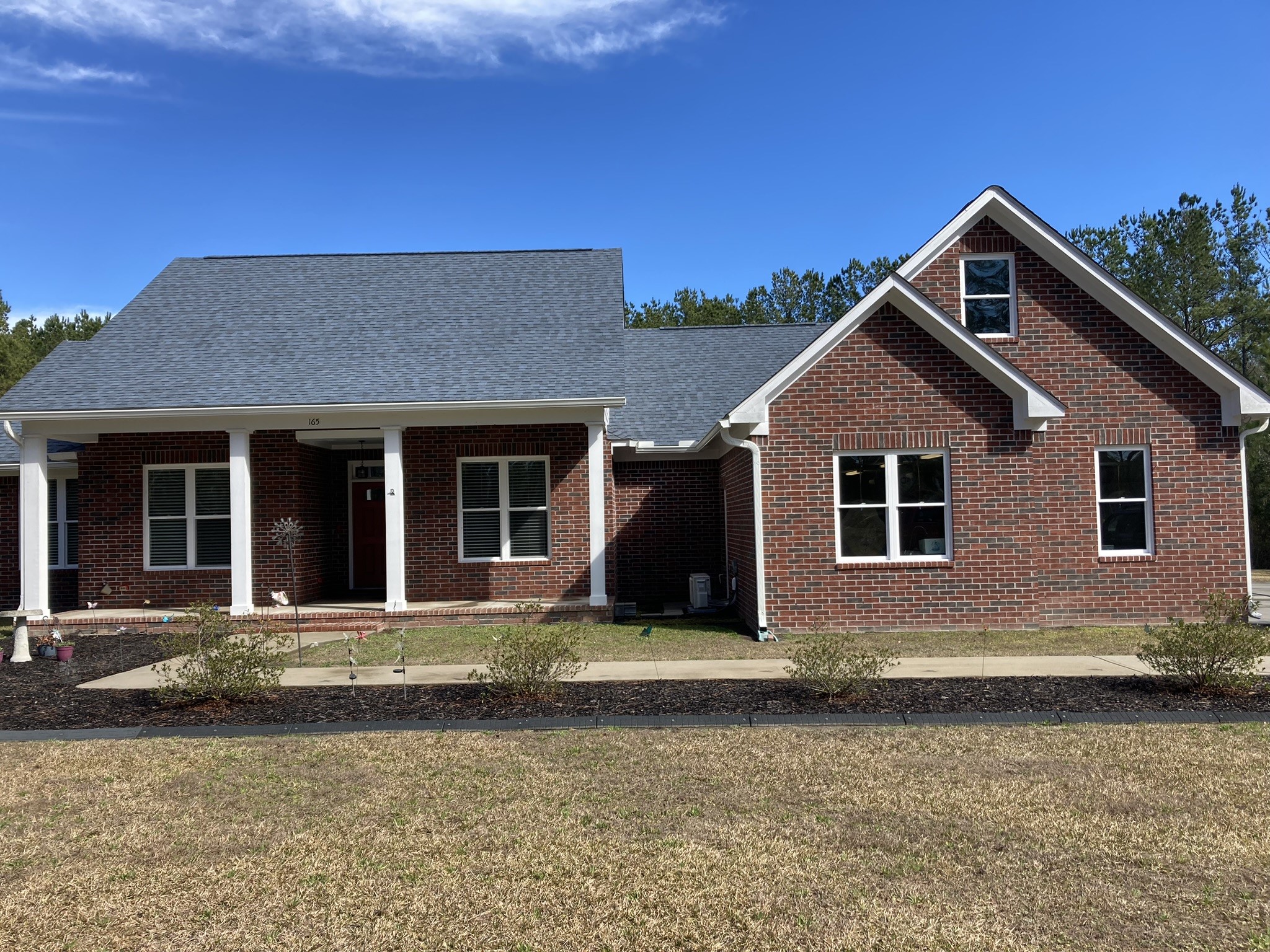 House Washing a Brick and Vinyl Home in Huger South Carolina